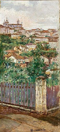 Henrique Bernardelli Landscape of Ouro Preto France oil painting art